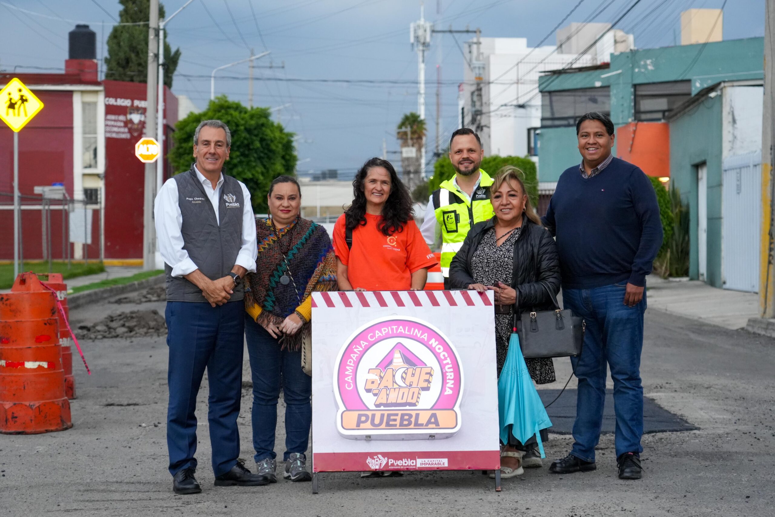 Pepe Chedraui y el bacheo en Puebla