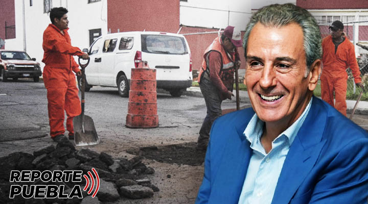 Pepe Chedraui impulsa bacheo en Puebla
