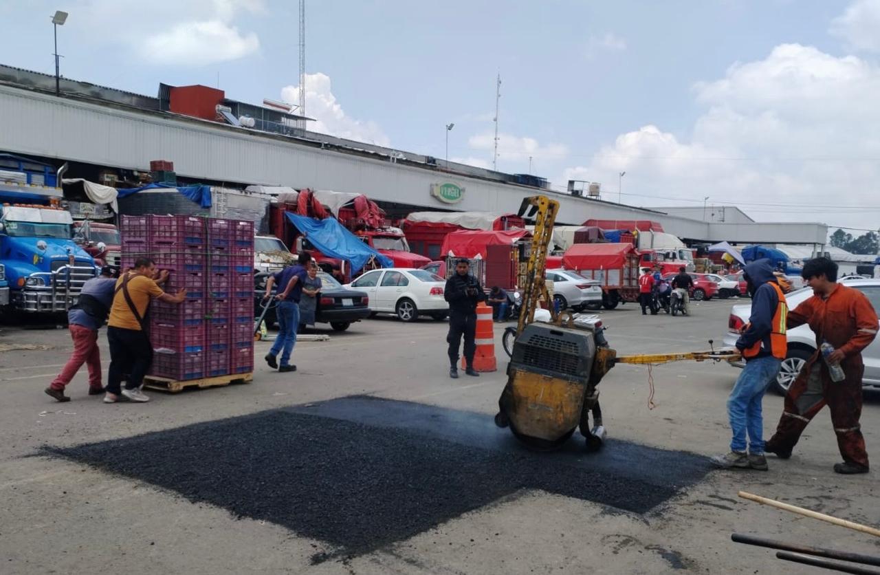 Bacheo en la Central