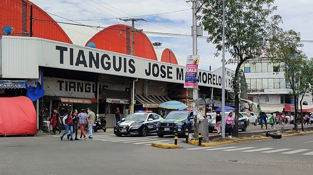 Tianguis en Puebla