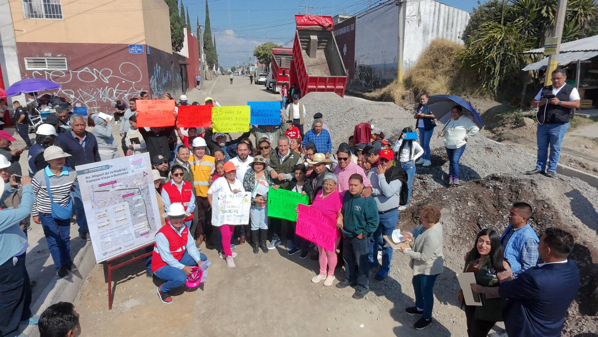 Pepe Chedraui impulsa modernización vial en Camino Viejo a Balcones